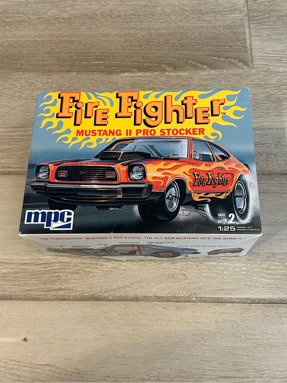 VTG MPC Fire Fighter Ford Mustang II Pro Stocker 1/25 Scale Plastic Model Kit